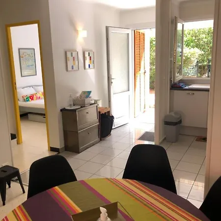דירה Bel 4pers Rdc/parking/terrasse/ Jardin קוליור